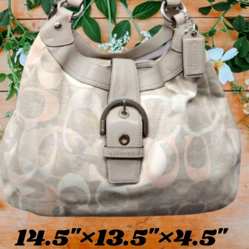 Coach Optic multi color hobo bag